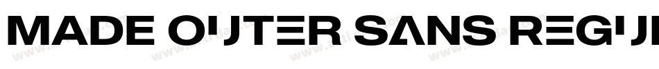 MADE Outer Sans Regular PERSONAL USE字体转换